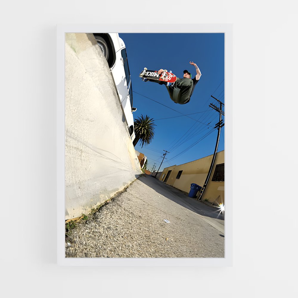 Poster Trickster Mike – affiche Skateboard (vue 3)